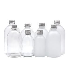 150ml 250ml 350ml 500ml Empty <strong>Small</strong> Mouth Clear Frosted Boston Round Beverage Juice Kombucha <strong>Glass</strong> <strong>Bottle</strong> - Product Image 3