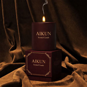 Vela Aromática AIKUN de Alta Fragancia con Logotipo Personalizado, Aroma a Madera de Sándalo, para Dormitorio, Estudio, Yoga, Oficina - Product Image 2