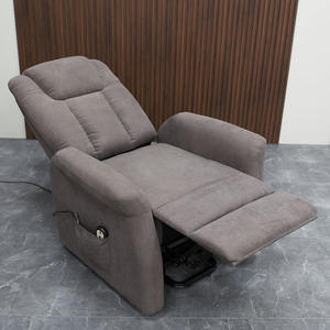Chaise <span class=keywords><strong>inclinable</strong></span> électrique confortable rembourrée en tissu moderne pour personnes âgées avec assistance debout - Product Image 6