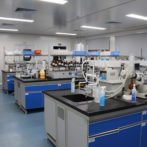 Steel <b>Laminate</b> Laboratory Workbench With Drawers And Sink Cabinet For School Lab Use - Product Image 4