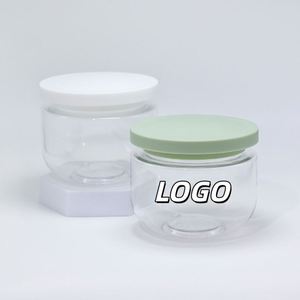 Tarros de Crema Exfoliante Corporal Personalizados de 250g, Envases Cosméticos Redondos de Plástico Vacíos con Tapas - Product Image 1