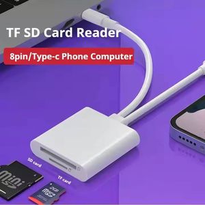 Hub Type C 2 en 1, lecteur de carte externe TF SD, adaptateur USB C OTG, câble pour téléphone portable, tablette - Product Image 5