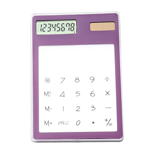 Großhandel Transparenter Touchpad-Taschenrechner Ultraflacher Solar-Mini-Taschenrechner für Lernen und Büro - Product Image 6