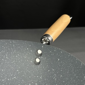 Hochwertiger kunden spezifischer Marmor-Antihaft-Braten topf mit hitze beständigem Griff, gleichmäßige Heizung, ungiftige Beschichtung - Product Image 3