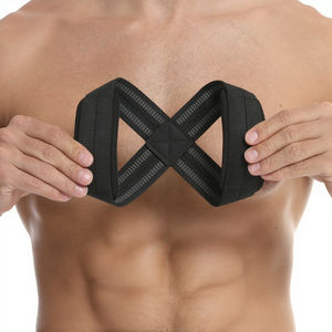 Fitness Booster Neoprene Non-Slip Adjustable Figure 8 Lightweight Portable Comfortable Unisex Cocoon-Lifting Grip Wrist <b>Straps</b> - Product Image 3