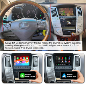 RX350 RX400h Harrier Модернизированный беспроводной <span class=keywords><strong>Apple</strong></span> CarPlay и Android Auto Decoder модуль интерфейсные комплекты для Lexus Toyota Harrier - Product Image 4