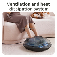 Alat Pijat Kaki Spa Rumahan Shiatsu dengan Pijatan Mendalam, Panas, dan Kompresi, Relaksasi Kaki Lelah Setelah Bekerja, Remote Control, Auto-Off