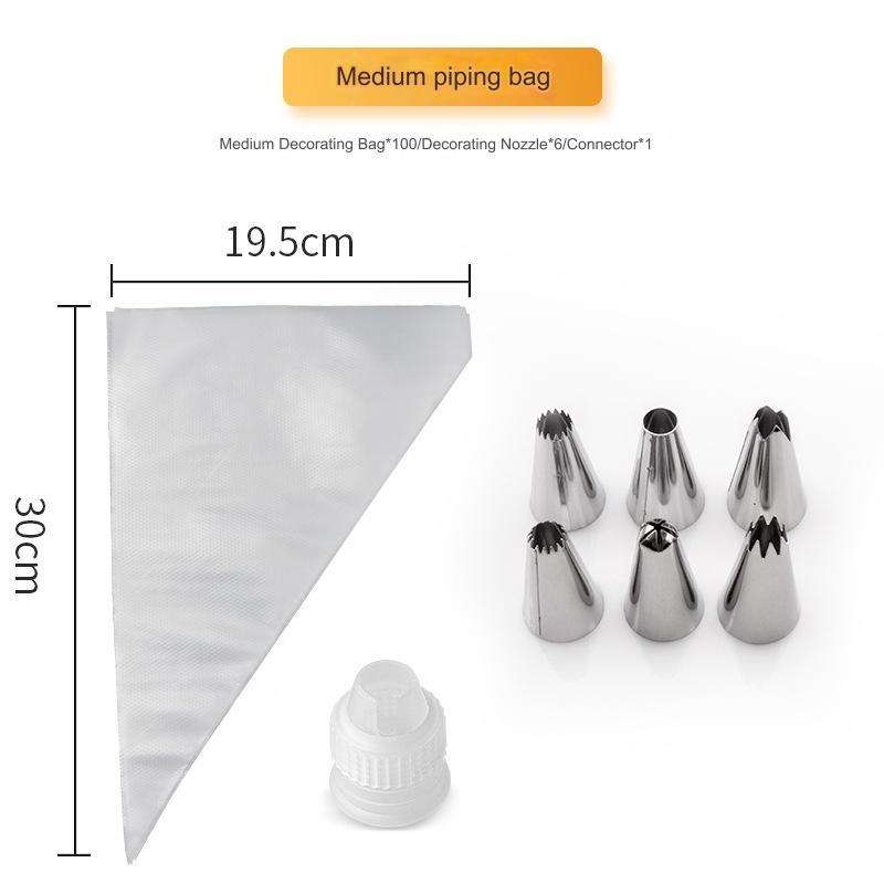 100ชิ้นขนาดกลาง + 6หัว + 1ตัวแปลง