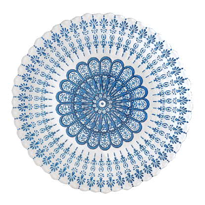 Blue white