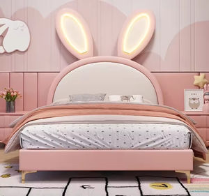 <span class=keywords><strong>Lovely</strong></span> Animal Girl Pink <span class=keywords><strong>Baby</strong></span> <span class=keywords><strong>Bed</strong></span> Kid LED Light Ears Camas New Bunny Design <span class=keywords><strong>Bed</strong></span> Venta caliente Niños Muebles de dormitorio al por mayor - Product Image 6