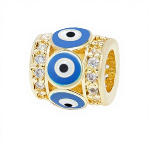 Accessori per Gioielli con Ciondolo a Forma di Occhio Geometrico in Resina Acrilica Lucite con Micro-incastonatura a Goccia d'Olio, Popolare, Disponibile in Fabbrica JINYUAN - Product Image 6