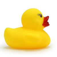 Mini canard de bain en PVC de 2 pouces, jouet couineur flottant pour enfants, cadeau personnalisé pour fête d'anniversaire, jeu de carnaval