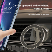 Support de téléphone pour voiture 2024. 1080 °   Rotation, 360° °   Ajuster. Plier. Alliage d'aluminium. pour iPhone/Samsung. Support de tableau de bord. Style chinois de qualité