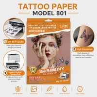 Papier autocollant vierge imprimable éco-responsable A4 pour tatouages temporaires, compatible imprimante jet d'encre – Papier transfert pour faux tatouages