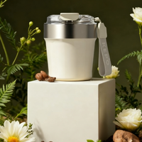 Gobelet à double paroi en acier inoxydable 304 de haute qualité, avec paille, corde de levage, portable, pour l'extérieur, la voiture, avec isolation sous vide, 6 à 12 heures