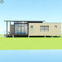 Maison modulaire en bois à 2 chambres au design classique, conteneur en bois au Japon, fabricant de maisons conteneurs, vente directe d'usine