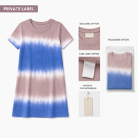 Robe Tie-Dye Taille Unique Personnalisée HuaYi – Fabricant OEM/ODM – Coupe Décontractée 100% Coton – Marque Privée – Grandes Tailles Respirantes