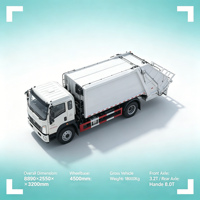 Camion Compacteur de Déchets HOWO 12m³ Cummins ISF3.8 168HP Empattement 4500mm Essieu Arrière 8T Double Pneu Véhicule de Collecte des Déchets Urbains