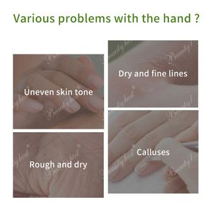 Wholesale Hand Skin Care <b>Gloves</b> Avocado and Perilla Leaf Hand Mask with Removable Finger Tips for Using During a Manicure - Product Image 3