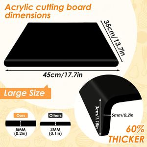 Tabla de Cortar Acrílica Antideslizante para Encimera de Cocina con Color, Tamaño y Logotipo Personalizados, Muestra Disponible para Exhibición - Product Image 2