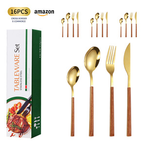 Juego de Cubiertos de Acero Inoxidable de 16/20/24 Piezas, Cubertería Occidental Duradera en Caja de Regalo, para Uso en el Hogar y Restaurantes - Product Image 3