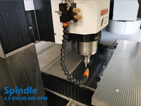 Machine de gravure CNC pour métaux (laiton, cuivre, bronze) avec nouveau moteur et pompe, base en granit haute précision, logiciel ArtCAM