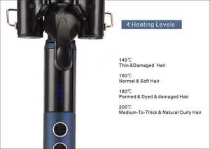 Fers plats meilleurs bigoudis LCD personnalisés <span class=keywords><strong>fer</strong></span> à <span class=keywords><strong>friser</strong></span> pour boucles rouleaux métal cheveux bigoudi dames 3 baril cheveux bigoudi <span class=keywords><strong>fer</strong></span> - Product Image 4