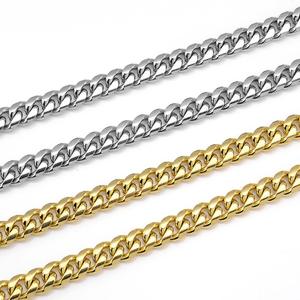 Urope-collar con cadena larga de oro brillante para hombre, Gargantilla gruesa de estilo clásico - Product Image 2