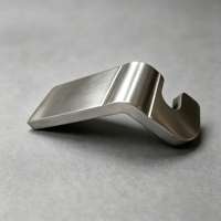 Support en U sur mesure en tôle, découpe laser, pliage, fabrication OEM, finition brossée, quincaillerie de montage en acier inoxydable