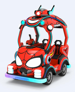 Voiture électrique pour enfants sur le thème de Spider-Man, véhicule à LED pour centres commerciaux et parcs - Product Image 1