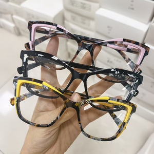 Liquidation <span class=keywords><strong>de</strong></span> stock : <span class=keywords><strong>Lunettes</strong></span> anti-lumière bleue œil <span class=keywords><strong>de</strong></span> chat tendance pour femmes, monture rétro oversize élégante - Product Image 1