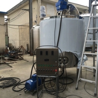 Agitateur de lotion cosmétique, pompe mélangeuse, équipement de fabrication de shampoing et de savon, réservoir de mélange de liquides automatique 100L en acier inoxydable 304