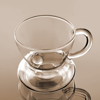 Tasse à café en verre spécial à agitation automatique avec boule dans la tasse