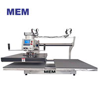 Presse à chaud pneumatique semi-automatique double station TQ-5070 MEM pour la vente en gros, 50 x 70 cm