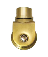 Roue de porte coulissante en acier robuste et moderne, galvanisée, avec gorge en U/V/Y, poulie rotative, installation facile, fixation par vis, pour usage en entrepôt