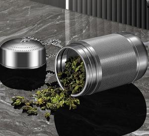 Infuseur à thé en acier inoxydable de qualité supérieure avec couvercle-Filtre à mailles extra fines pour thé, café et épices, étanche et facile à nettoyer - Product Image 2