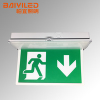 Auto-Notausgangsleuchte IP65 AC 110-240V 100LM Grüne LED Notbeleuchtungssystem