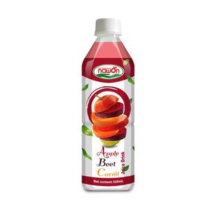 Bebida de Zumo de Manzana, Remolacha y Zanahoria de 500ml con Pulpa, Fabricante de Bebidas, Marca Privada, Suministro a Granel Global - Product Image 1