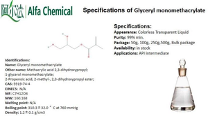 Metacrilato de dihidroxipropil, NO CAS: 5919-74-4 <span class=keywords><strong>2</strong></span>,3 - Product Image 2