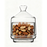Cloche en verre moderne de qualité alimentaire, résistante à la chaleur, capacité 240 ml avec couvercle, idéale pour la cuisson ou la fumée des aliments lors de mariages