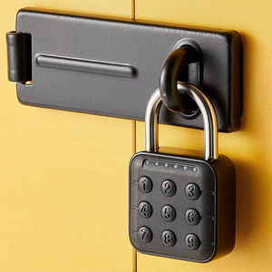 Cerradura de Seguridad con Huella Dactilar y Contraseña, Cerradura Electrónica para Gabinete, Resistente al Agua IP65/IP67, <span class=keywords><strong>Candado</strong></span> Digital Inteligente Mini Portátil de Aleación de Zinc - Product Image 1