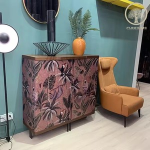 Modern Wood <strong>Side</strong> Cabinet for Hallway Living Room Bedroom or Hotel-Versatile Home Furniture with Corner <strong>Design</strong> - Product Image 3