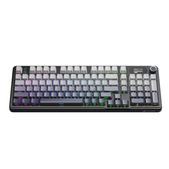 Attack Shark X98pro Three Mode Rgb Mechanical Keyboard Side Engraving with Screen Customized Mechanical Keyboard
