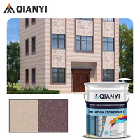 Peinture acrylique liquide effet granit haute simulation pour murs extérieurs, résistante aux intempéries et durable, directement de l'usine