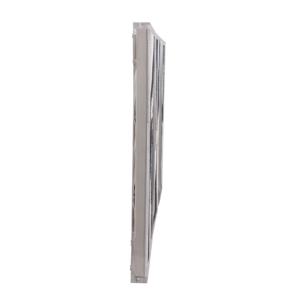 Arte da parete moderna con cornice in acrilico e forme a contrasto dipinte a mano per l'arredamento del soggiorno - Product Image 1