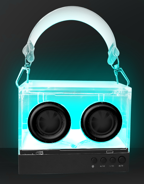 Shenzhen Supplier Popular Design Portable Speaker Acrylic Material BT Speaker With RGB Lighting