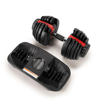 Équipement de musculation OEM, haltères réglables Quickdraw Fitness de 24 kg et 40 kg pour salle de sport à domicile