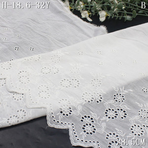 Bán Buôn 38Cm Chất Lượng 100% Bông Dây Giày Mềm Mại Màu Trắng Ren Trim Thêu Dệt May Biên Giới Ren Vải Cho May Trang Trí - Product Image 5