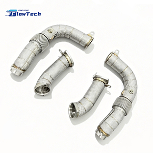 Tubería de Escape de Alto Flujo para BMW G90 M5 S68 4.4T V8 Híbrido Twin Turbo, Acero Inoxidable 304 con Protector Térmico, Ajuste Directo - Product Image 1
