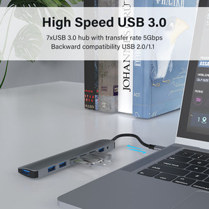 Miễn phí Logo in nhôm <span class=keywords><strong>USB</strong></span> 3.0 7 cổng <span class=keywords><strong>HUB</strong></span>, 7 trong 1 <span class=keywords><strong>HUB</strong></span> <span class=keywords><strong>USB</strong></span> 3.0 spitter - Product Image 6